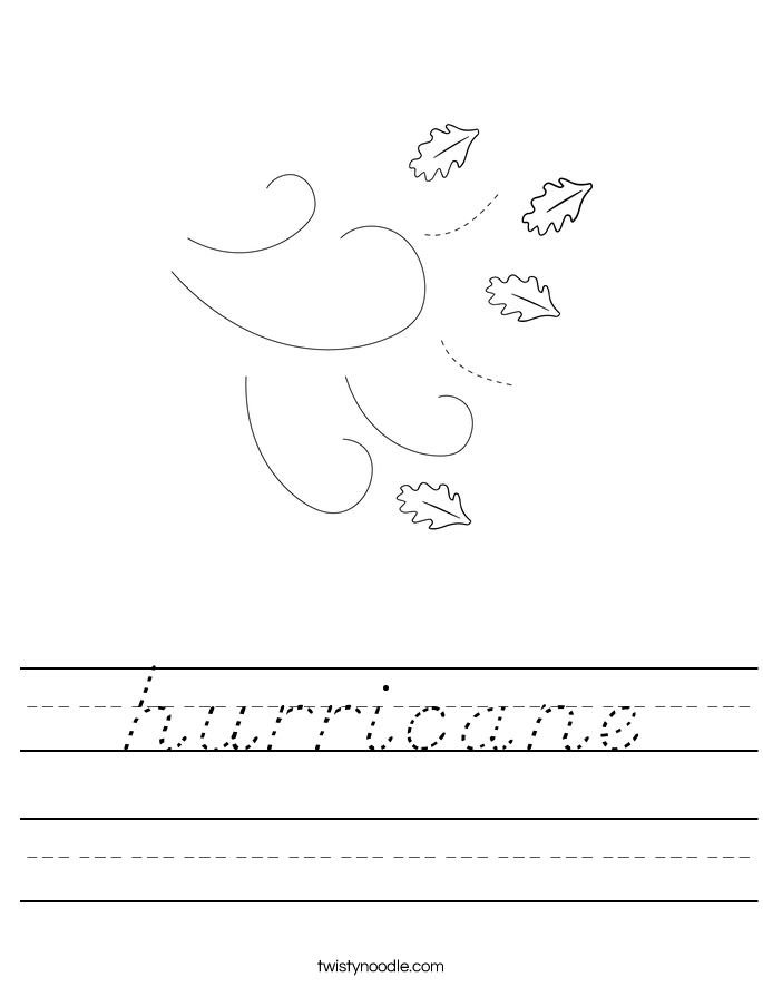 hurricane Worksheet