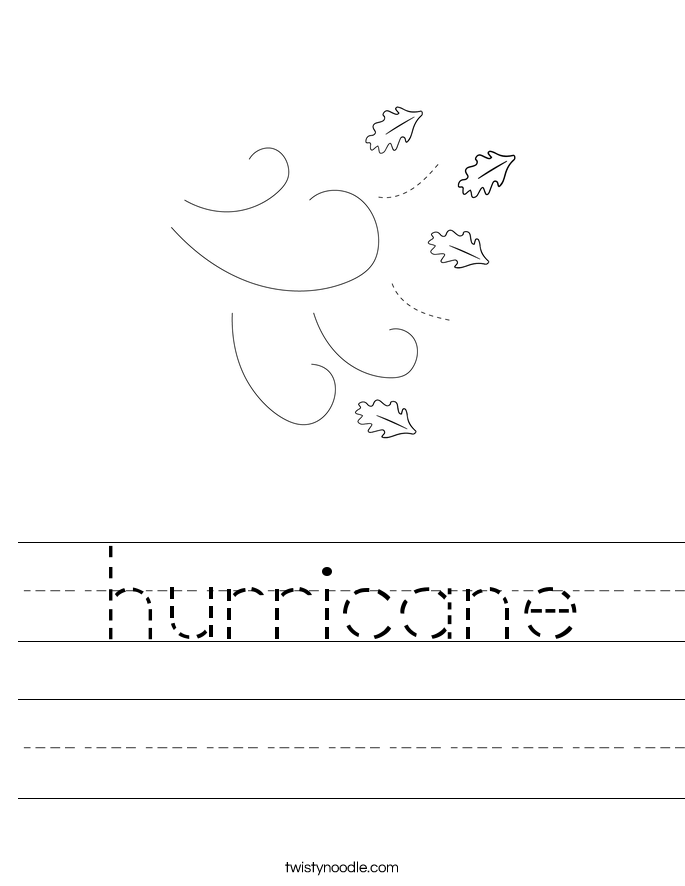 hurricane Worksheet