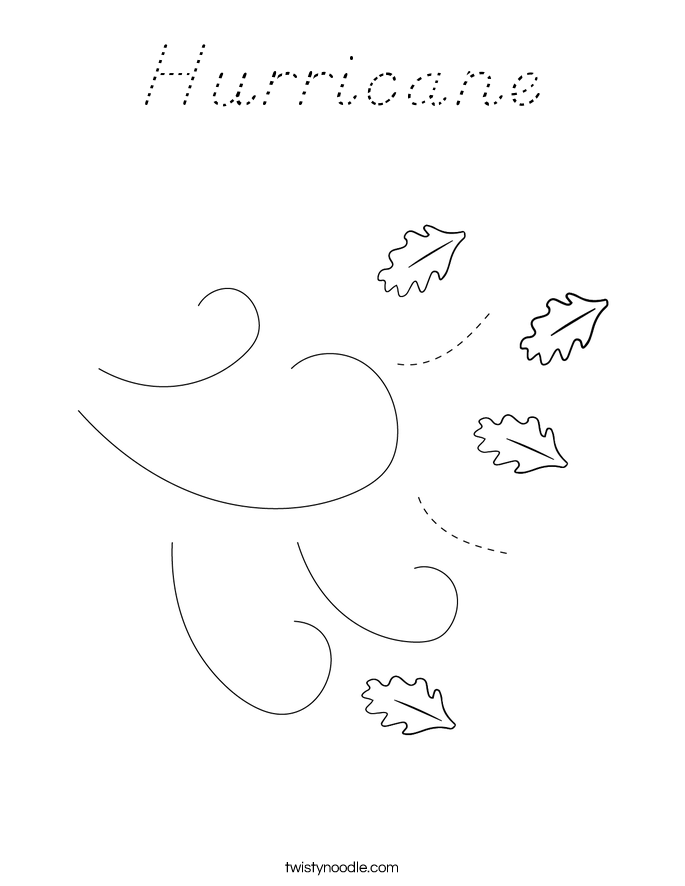 Hurricane Coloring Page