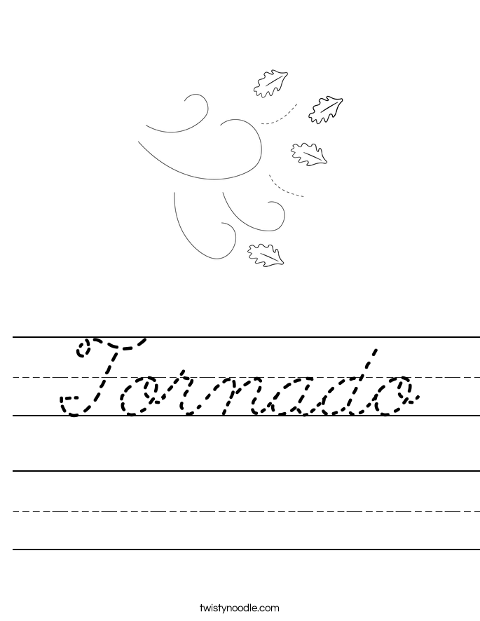 Tornado Worksheet