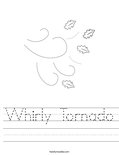Whirly Tornado Worksheet
