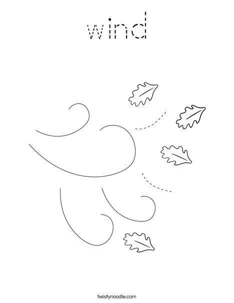 Windy Coloring Page