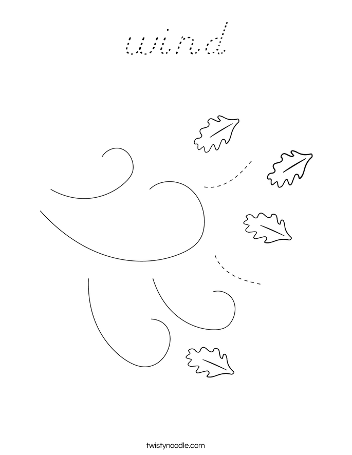 wind Coloring Page