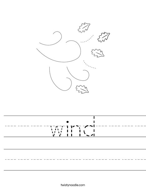 wind Worksheet - Twisty Noodle