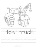  tow truck Worksheet