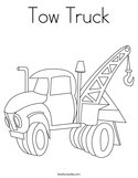 Tow Truck Coloring Page