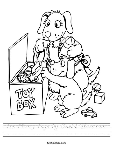 Toy Box Worksheet
