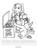 Too Many Toys by David Shannon Worksheet