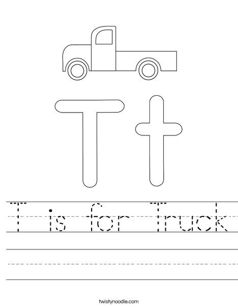 toy truck Worksheet