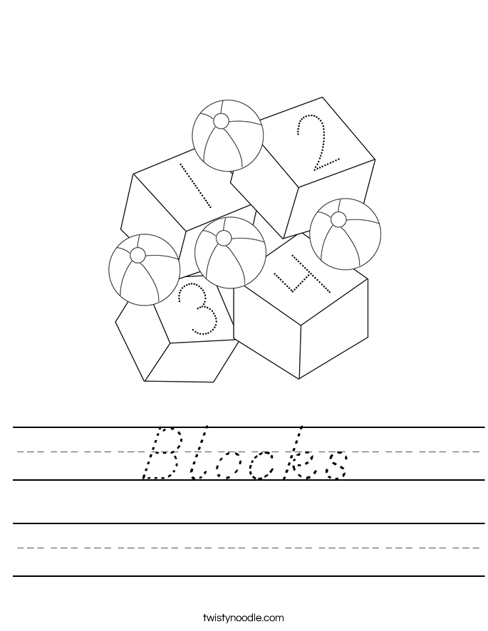 Blocks Worksheet