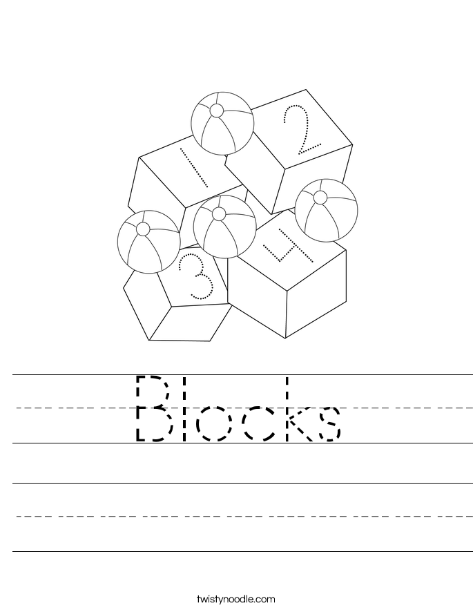 Blocks Worksheet