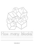 How many blocks? Worksheet