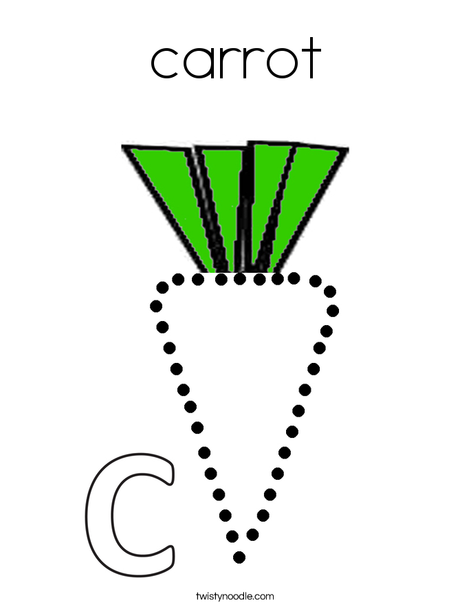 carrot Coloring Page