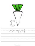 carrot Worksheet