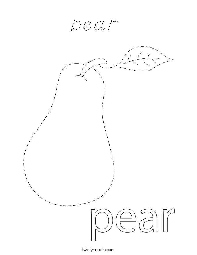 pear Coloring Page
