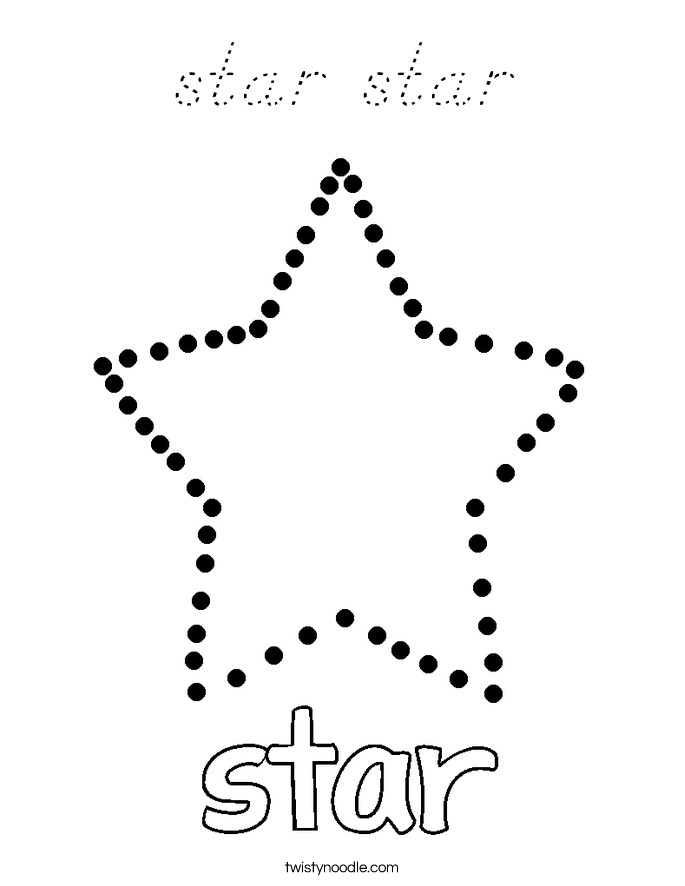 star star Coloring Page