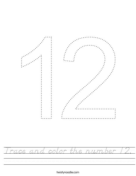 trace-and-color-the-number-12-worksheet-d-nealian-twisty-noodle