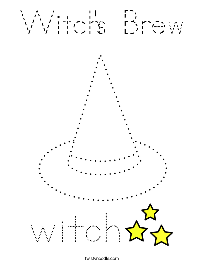 Witch's Brew Coloring Page