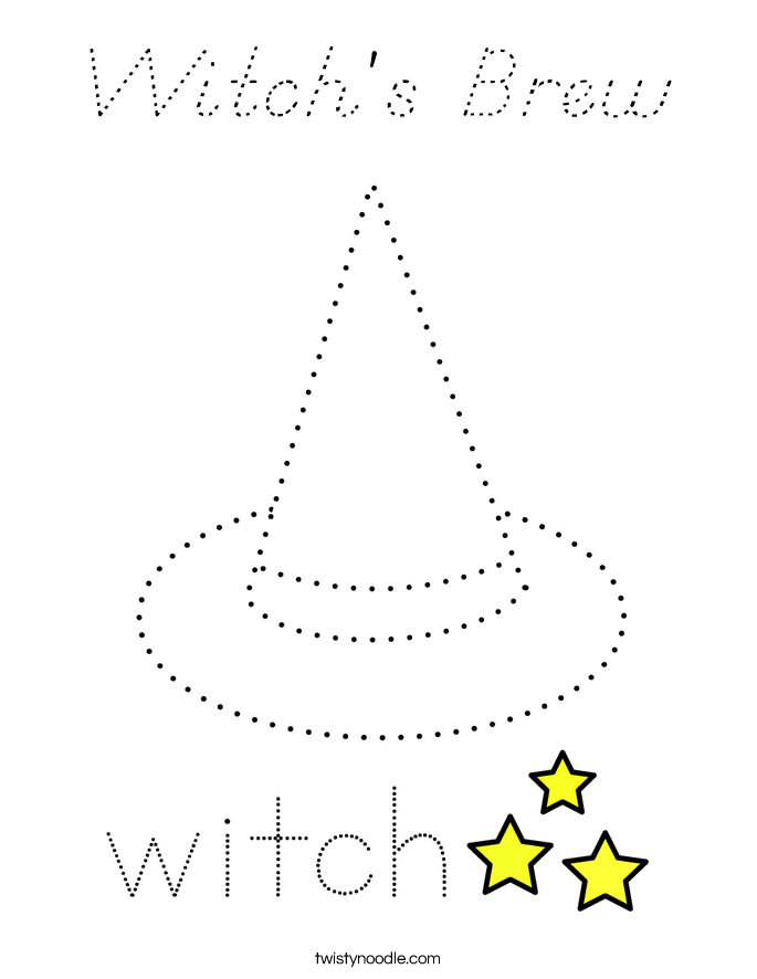 Witch's Brew Coloring Page