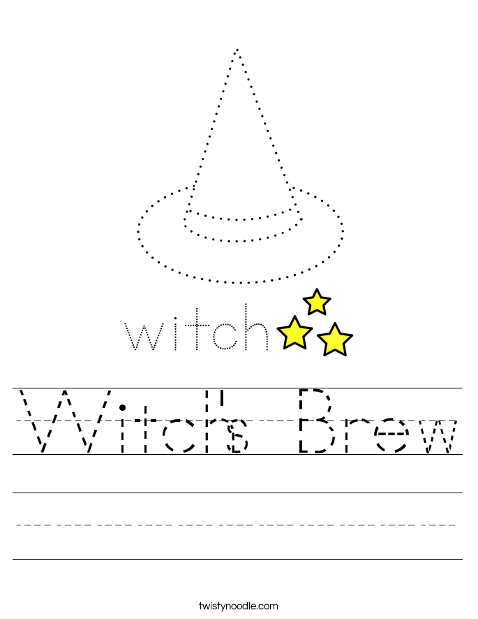 Witch's Brew Worksheet