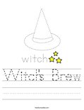 Witch's Brew Worksheet