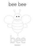 bee bee Coloring Page