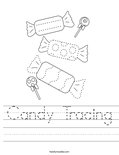Candy Tracing Worksheet