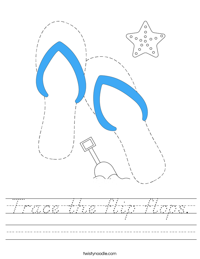 Trace the flip flops. Worksheet