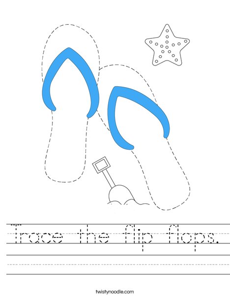Trace the flip flops. Worksheet