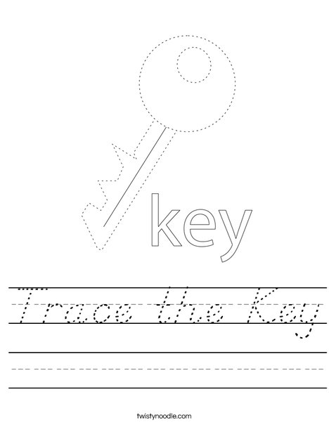 Trace the Key Worksheet