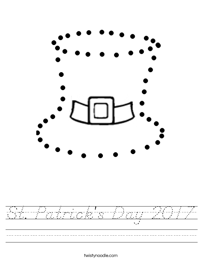 St. Patrick's Day 2017 Worksheet