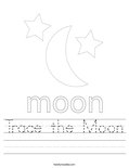 Trace the Moon Worksheet