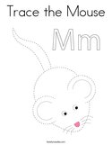 Trace the Mouse Coloring Page