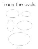 Trace the ovals Coloring Page