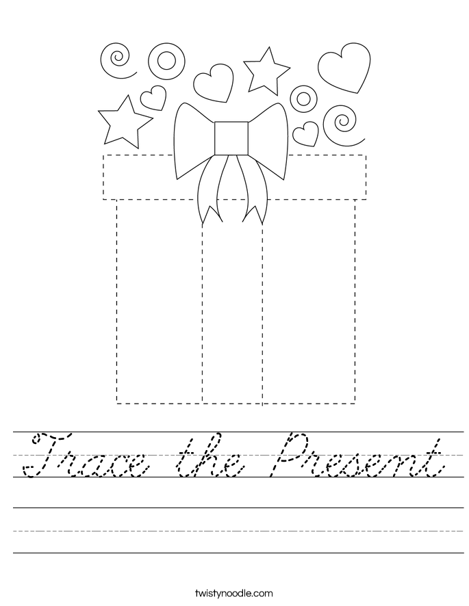 Trace the Present Worksheet