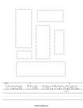 Trace the rectangles. Worksheet
