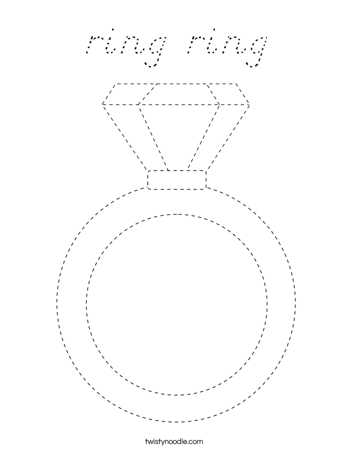 ring ring Coloring Page
