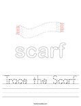 Trace the Scarf Worksheet