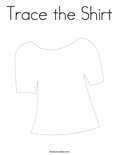 Trace the Shirt Coloring Page
