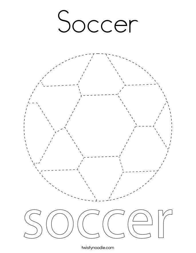 Soccer Coloring Page