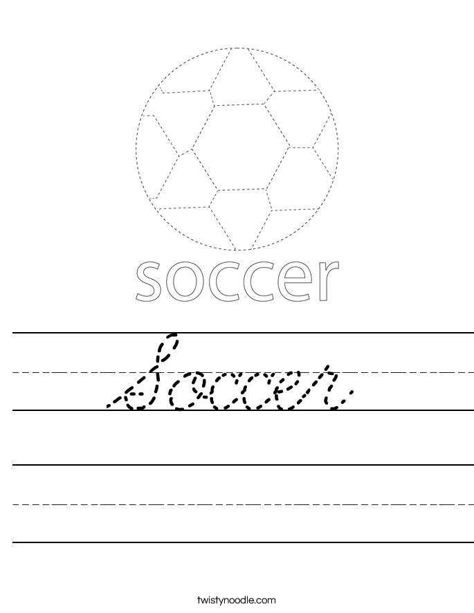 Soccer Worksheet