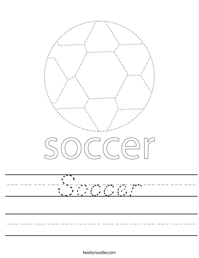 Soccer Worksheet