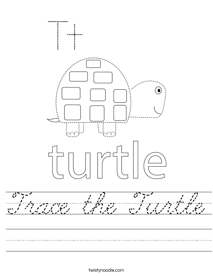 Trace the Turtle Worksheet