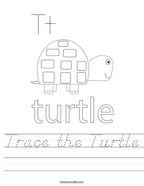 Trace the Turtle Worksheet