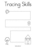 Tracing Skills Coloring Page