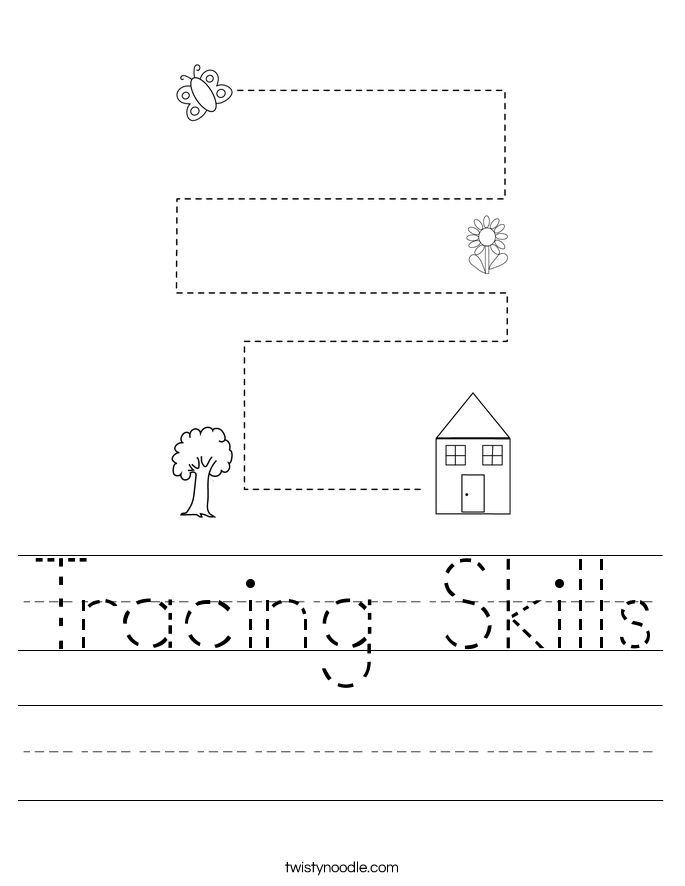 Tracing Skills Worksheet