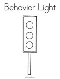 Behavior Light Coloring Page