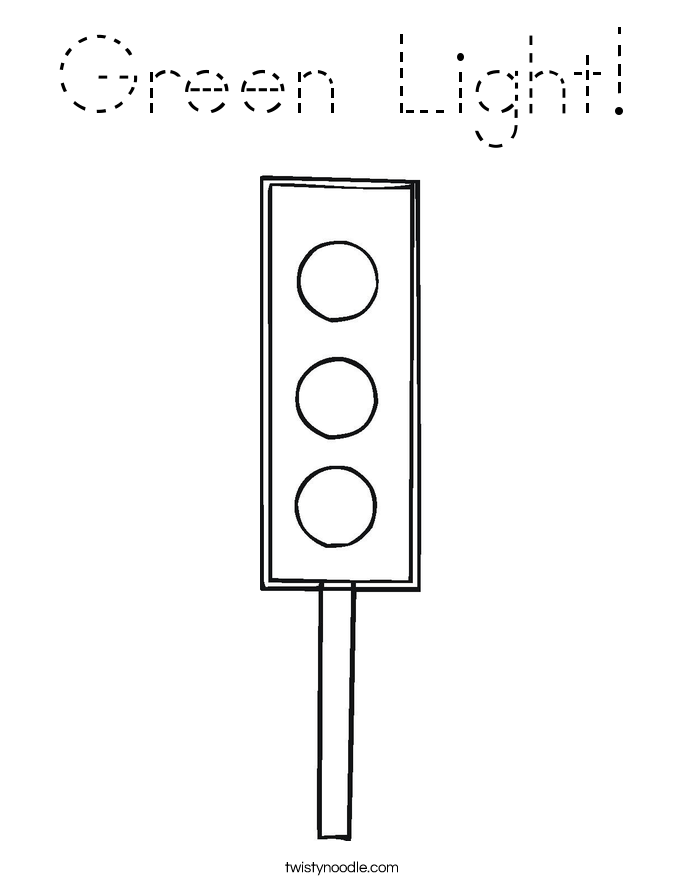 Green Light! Coloring Page