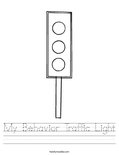 Traffic Light Worksheet - Twisty Noodle