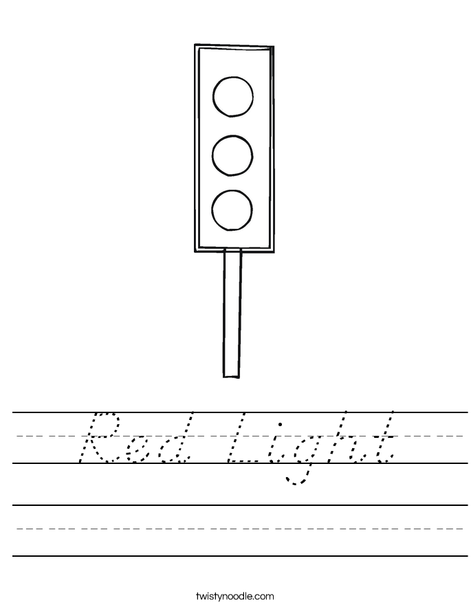 Red Light Worksheet
